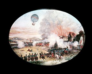 Der französische Beobachtungsballon 